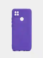 Фиолетовый чехол Xiaomi Redmi 10A, Redmi 9C, Сяоми Редми 10А, силиконовый, цветной с мягким подкладом