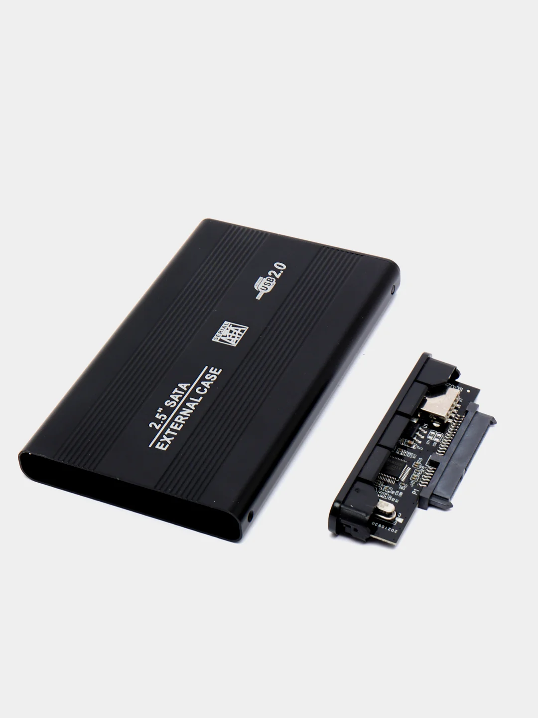 Черный корпус - кейс для внешнего жесткого диска (корпус) для HDD SSD 2,5 USB 2.0