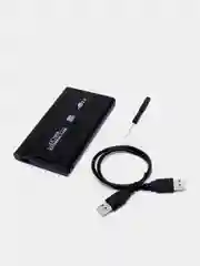 Черный корпус - кейс для внешнего жесткого диска (корпус) для HDD SSD 2,5 USB 2.0