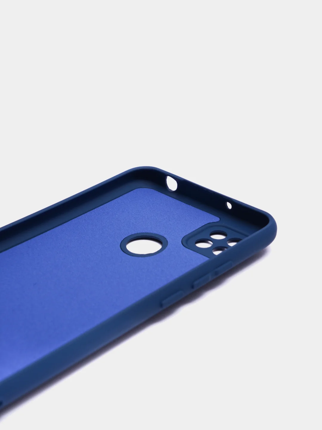 Темно-синий чехол Xiaomi Redmi 10A, Redmi 9C, Сяоми Редми 10А, силиконовый, цветной с мягким подкладом