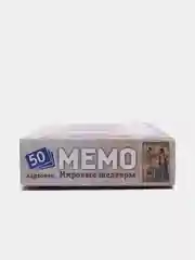 Бежевый настольная карточная игра  "Мемо"