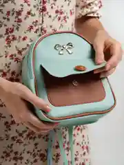 Голубой рюкзак женский