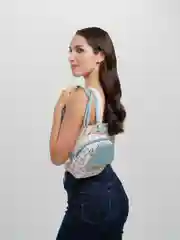 Голубой рюкзак женский