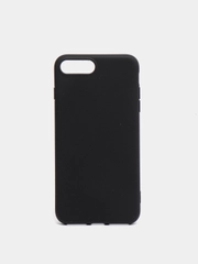 Черный чехол матовый для iPhone 8 Plus 1.3mm