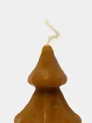 Желтый свеча Елка зимняя восковая