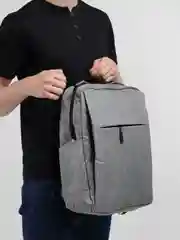 Серый рюкзак школьный женский мужской ранец портфель городской школьный девочки мальчика спорта