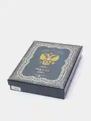 Лазурный подарочный набор фляжка с рюмками