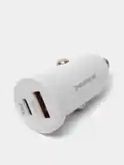 Белый автомобильное зарядное устройство USB 2,4A BOROFONE BZ18,BZ18A PD20W Quick Charge 3.0