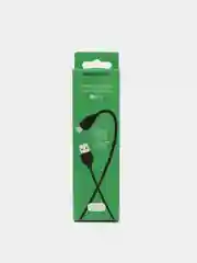 Черный дата-кабель для APPLE 1м Borofone BX19, НА АЙФОН для зарядки, usb кабель LIGHTNING 2.4A