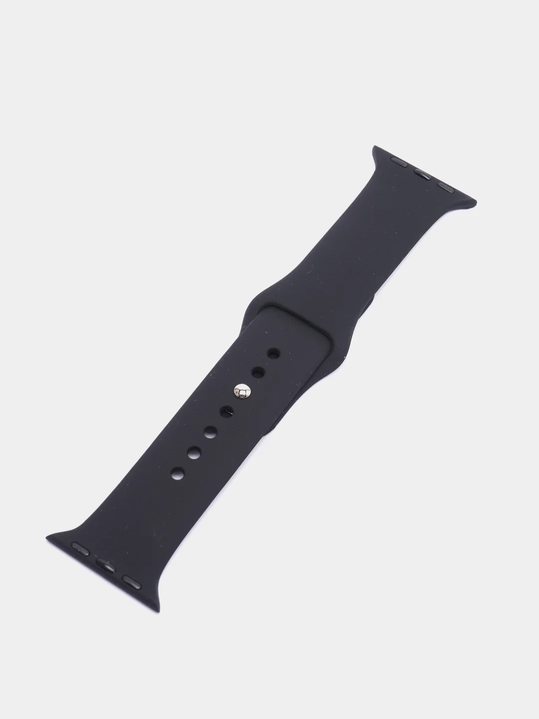 Черный силиконовый ремешок для смарт часов Apple Watch, силиконовый браслет