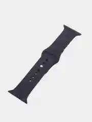 Черный силиконовый ремешок для смарт часов Apple Watch, силиконовый браслет
