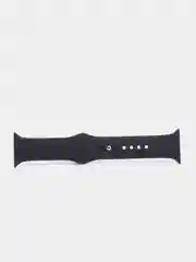 Черный силиконовый ремешок для смарт часов Apple Watch, силиконовый браслет