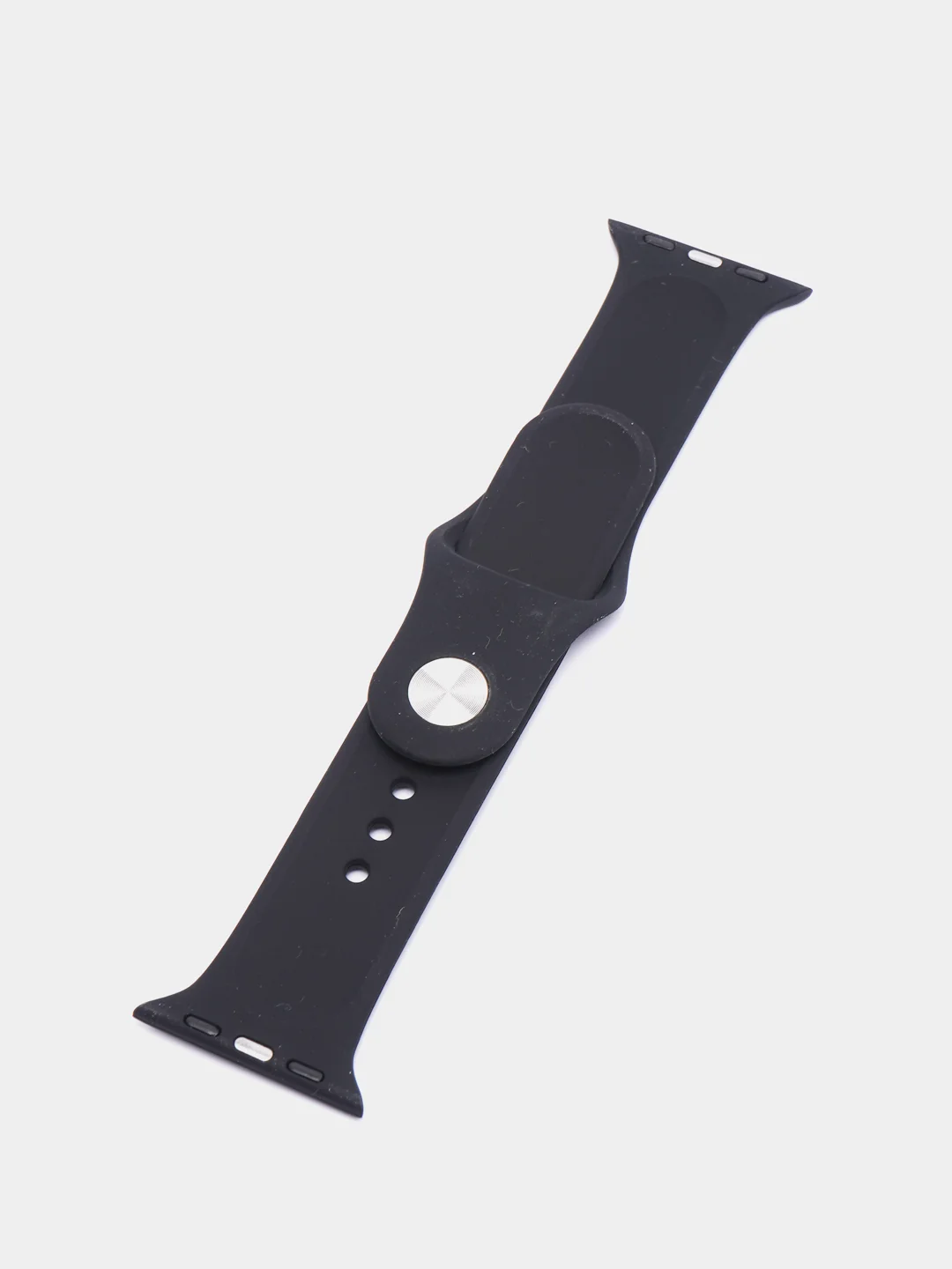 Черный силиконовый ремешок для смарт часов Apple Watch, силиконовый браслет