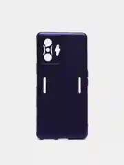 Фиолетовый чехол XIAOMI POCO f4 GT, с защитой камеры и бархатом внутри
