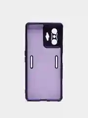 Фиолетовый чехол XIAOMI POCO f4 GT, с защитой камеры и бархатом внутри