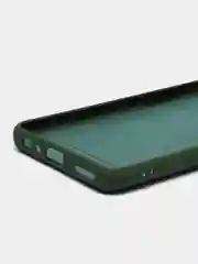 Тёмно-зелёный чехол REALME GT NEO 2T с защитой камеры и бархатом внутри