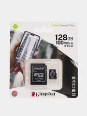 Карта памяти Kingston microSD, 4 объема, UHS I, U1, U3
