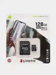 Карта памяти Kingston microSD, 4 объема, UHS I, U1, U3