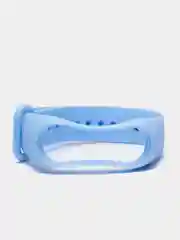 Голубой силиконовый ремешок для фитнес браслета Xiaomi Mi Band 4, Mi Band 3