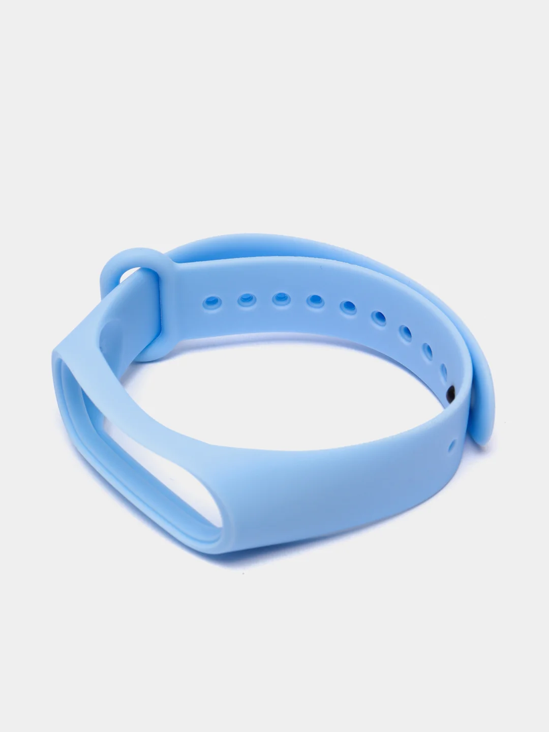 Голубой силиконовый ремешок для фитнес браслета Xiaomi Mi Band 4, Mi Band 3