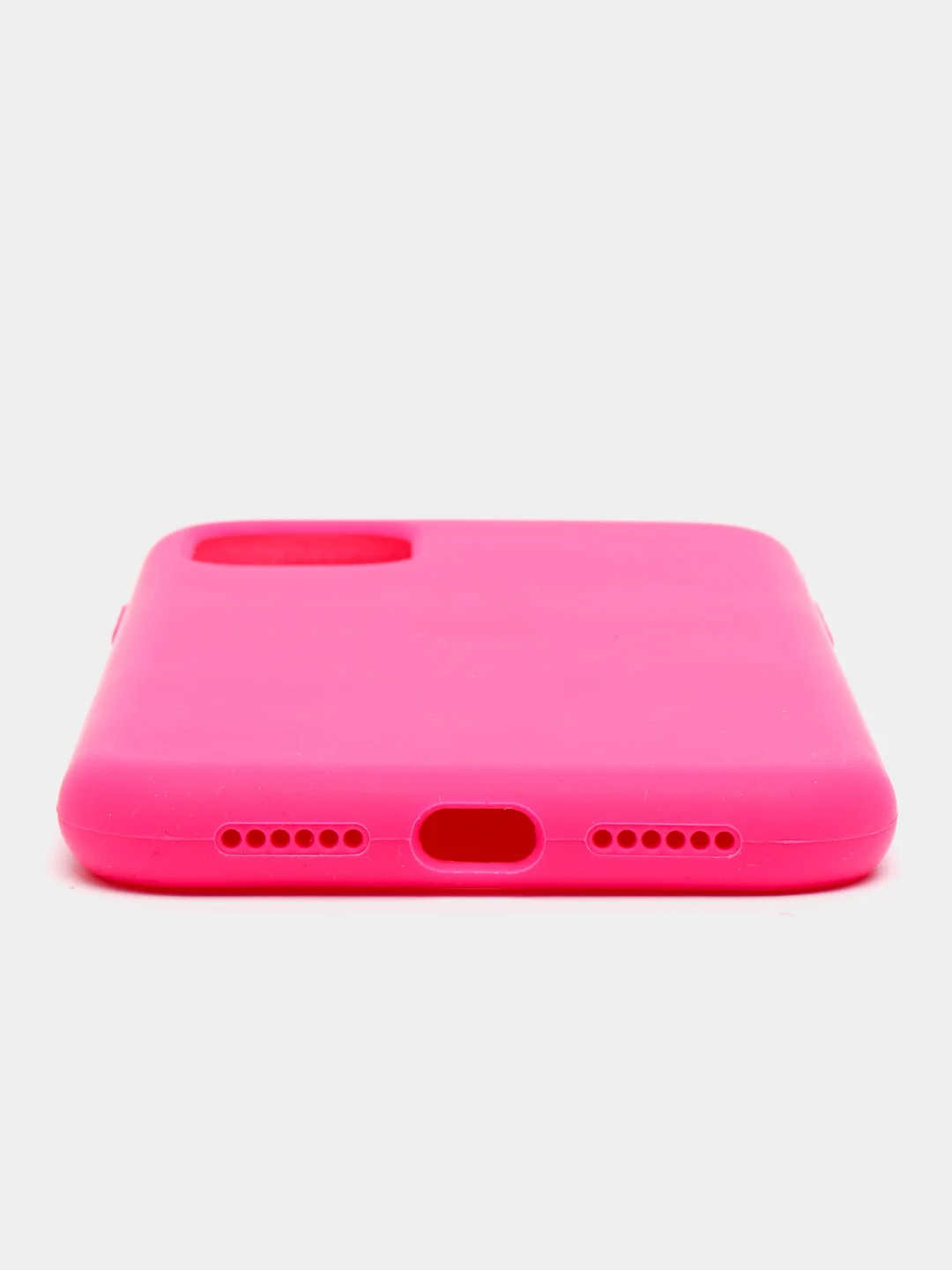 Фуксия чехол не пачкающийся с бархатом внутри IPHONE 11