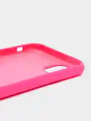Фуксия чехол не пачкающийся с бархатом внутри IPHONE 11