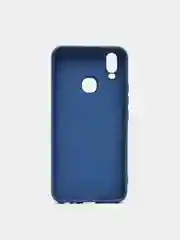 Синий меланж чехол с защитой камеры и бархатом внутри VIVO Y11