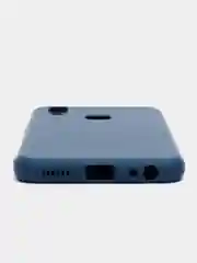 Синий меланж чехол с защитой камеры и бархатом внутри VIVO Y11