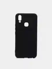 Черный чехол с защитой камеры и бархатом внутри VIVO Y11