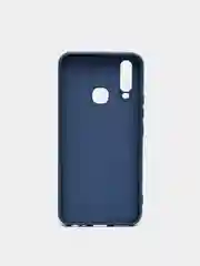 Темно-синий чехол с защитой камеры и бархатом внутри Vivo Y12