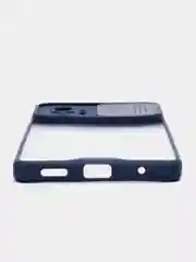 Синий чехол для Xiaomi Redmi NOTE 10 pro с задвижным окном для защиты камеры
