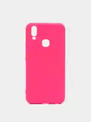 Фуксия чехол с защитой камеры и бархатом внутри VIVO Y11