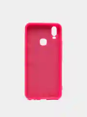 Фуксия чехол с защитой камеры и бархатом внутри VIVO Y11