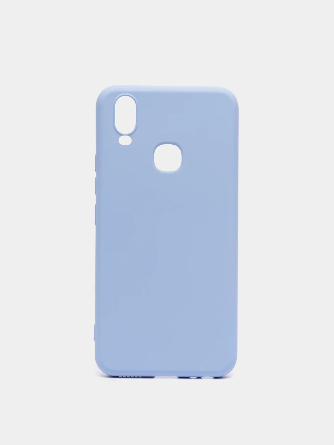 Небесно-голубой чехол с защитой камеры и бархатом внутри VIVO Y11