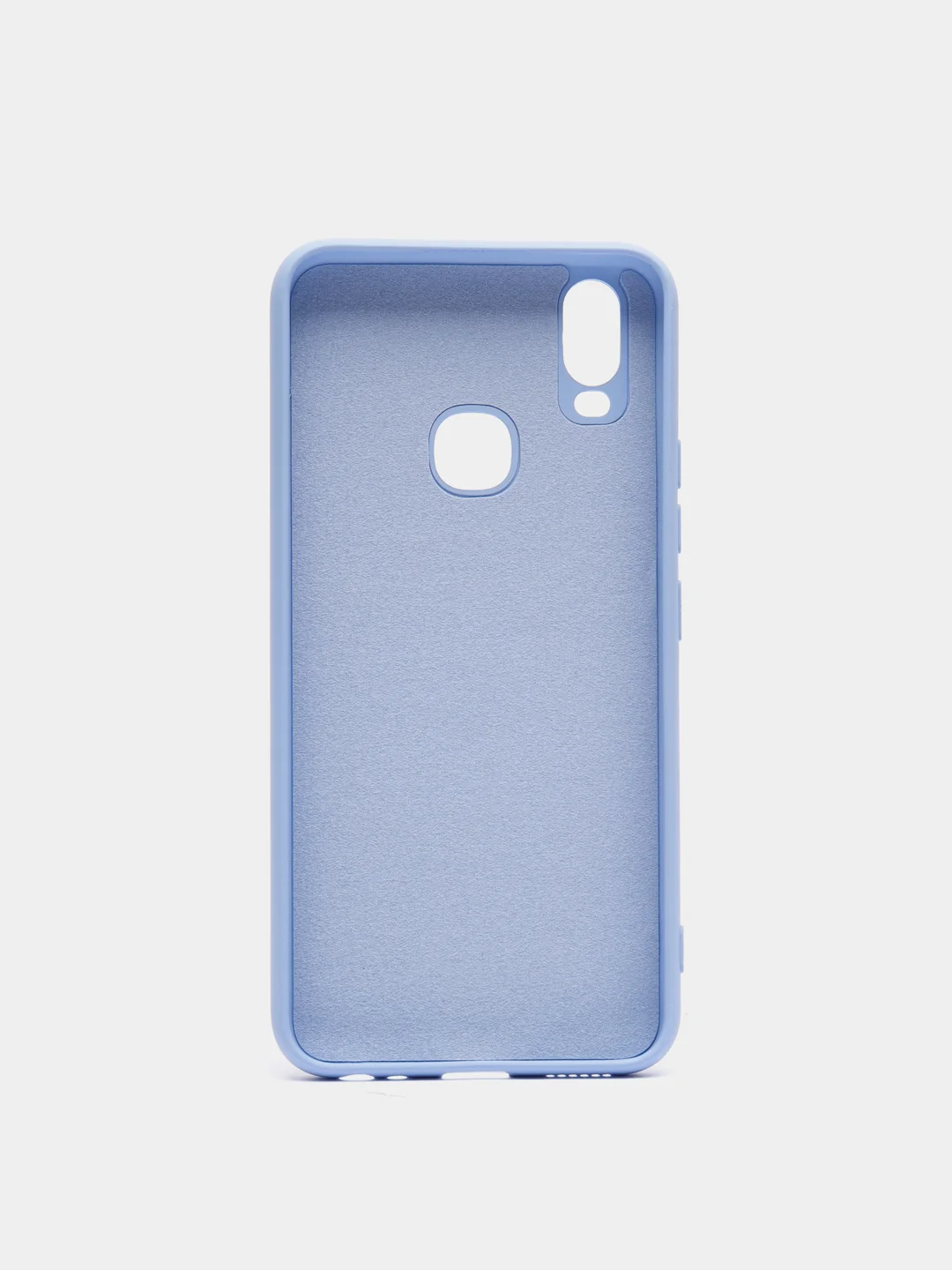 Небесно-голубой чехол с защитой камеры и бархатом внутри VIVO Y11