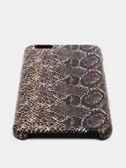 Тёмно-коричневый чехол-накладка для iPhone 6 6S 7 8 Plus, XR X XS Max, 11 с изображением змеиной кожи