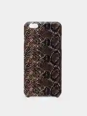 Тёмно-коричневый чехол-накладка для iPhone 6 6S 7 8 Plus, XR X XS Max, 11 с изображением змеиной кожи