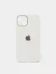 Чехол силиконовый со стеклянной панелью для iPhone 13