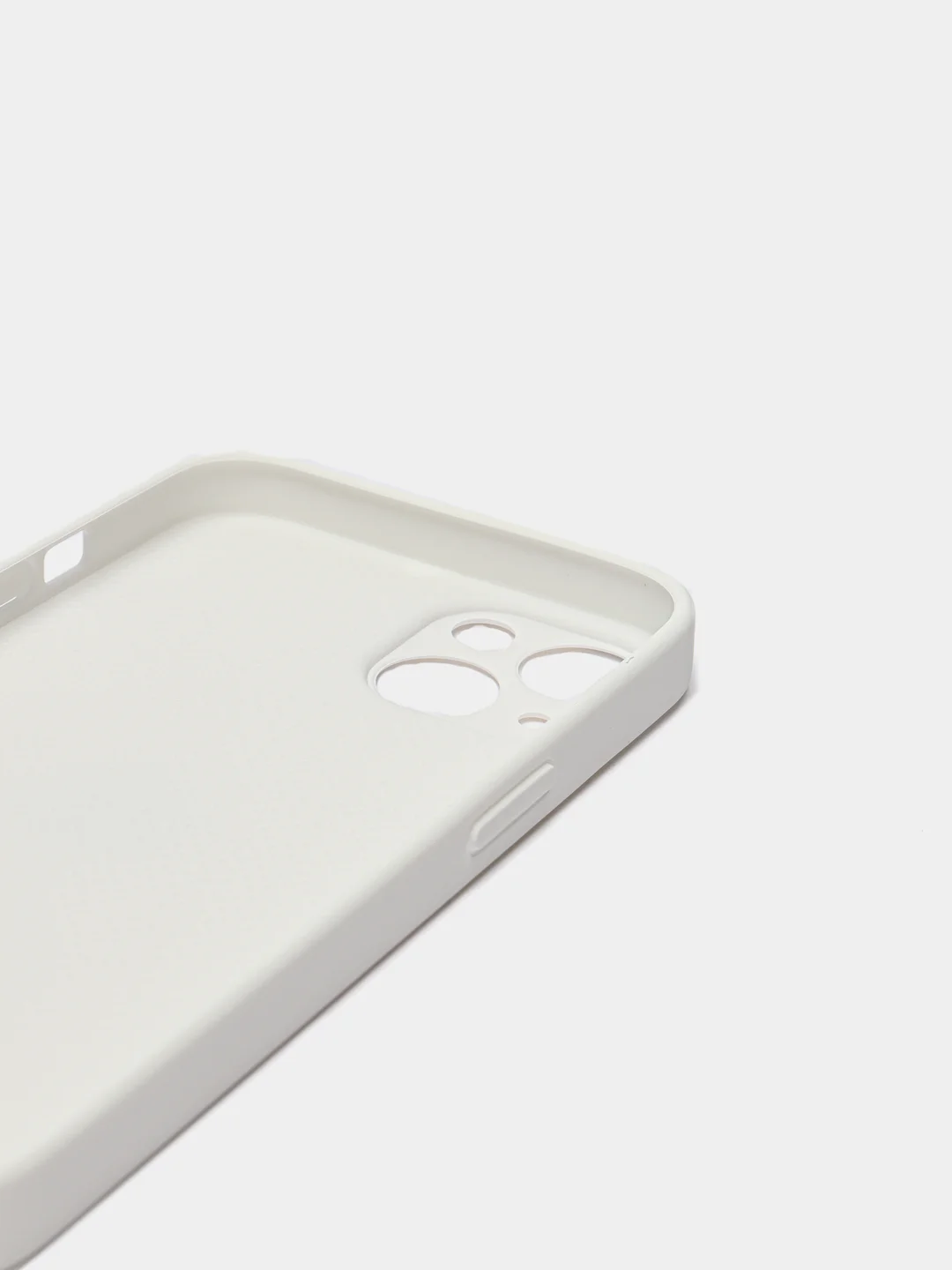 Чехол силиконовый со стеклянной панелью для iPhone 13