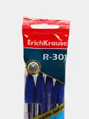 Ручка шариковая автоматическая ErichKrause, синий, 4 штуки