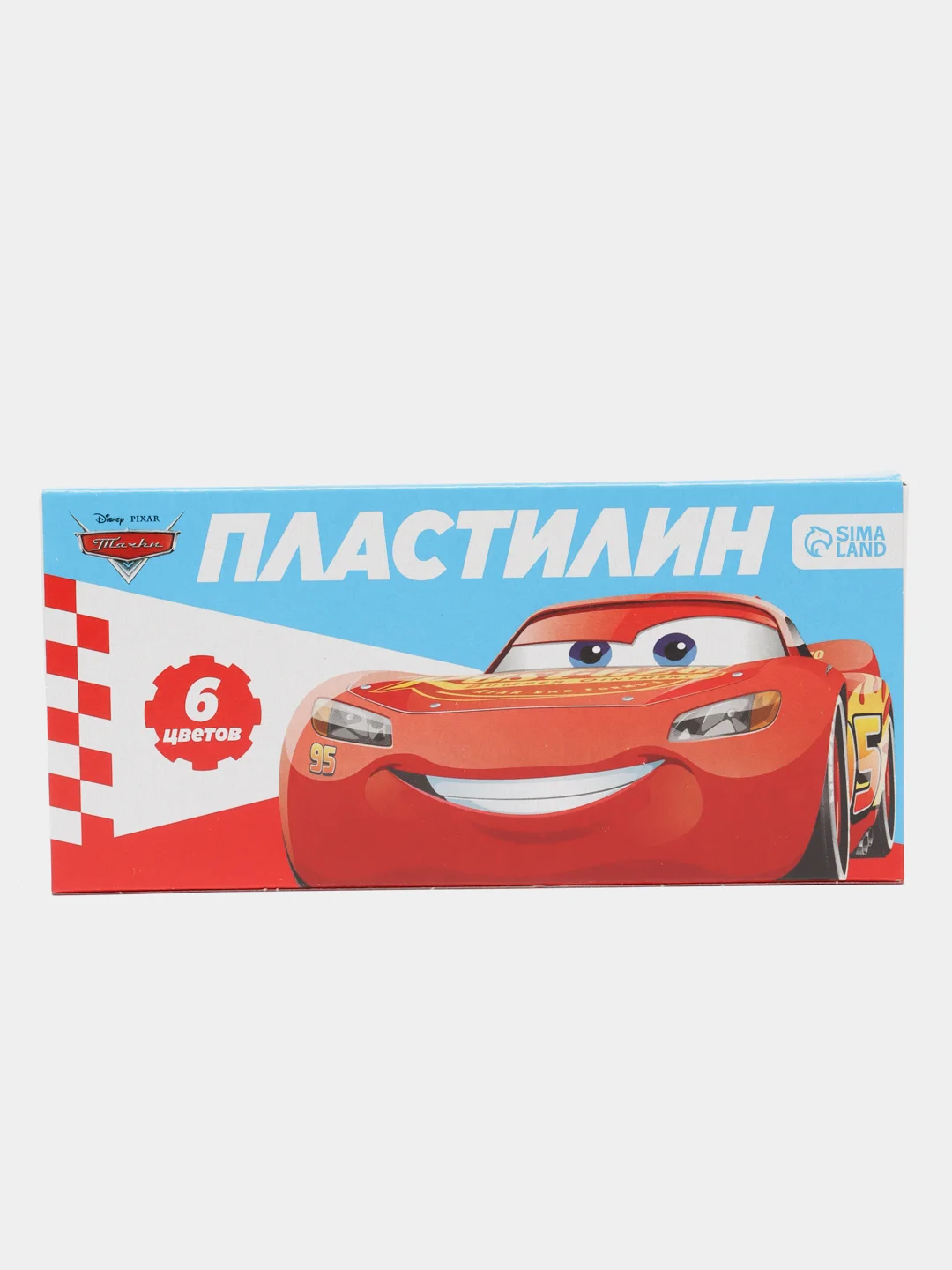 Красный пластилин со стеком, 90 г, 6, 12 цветов