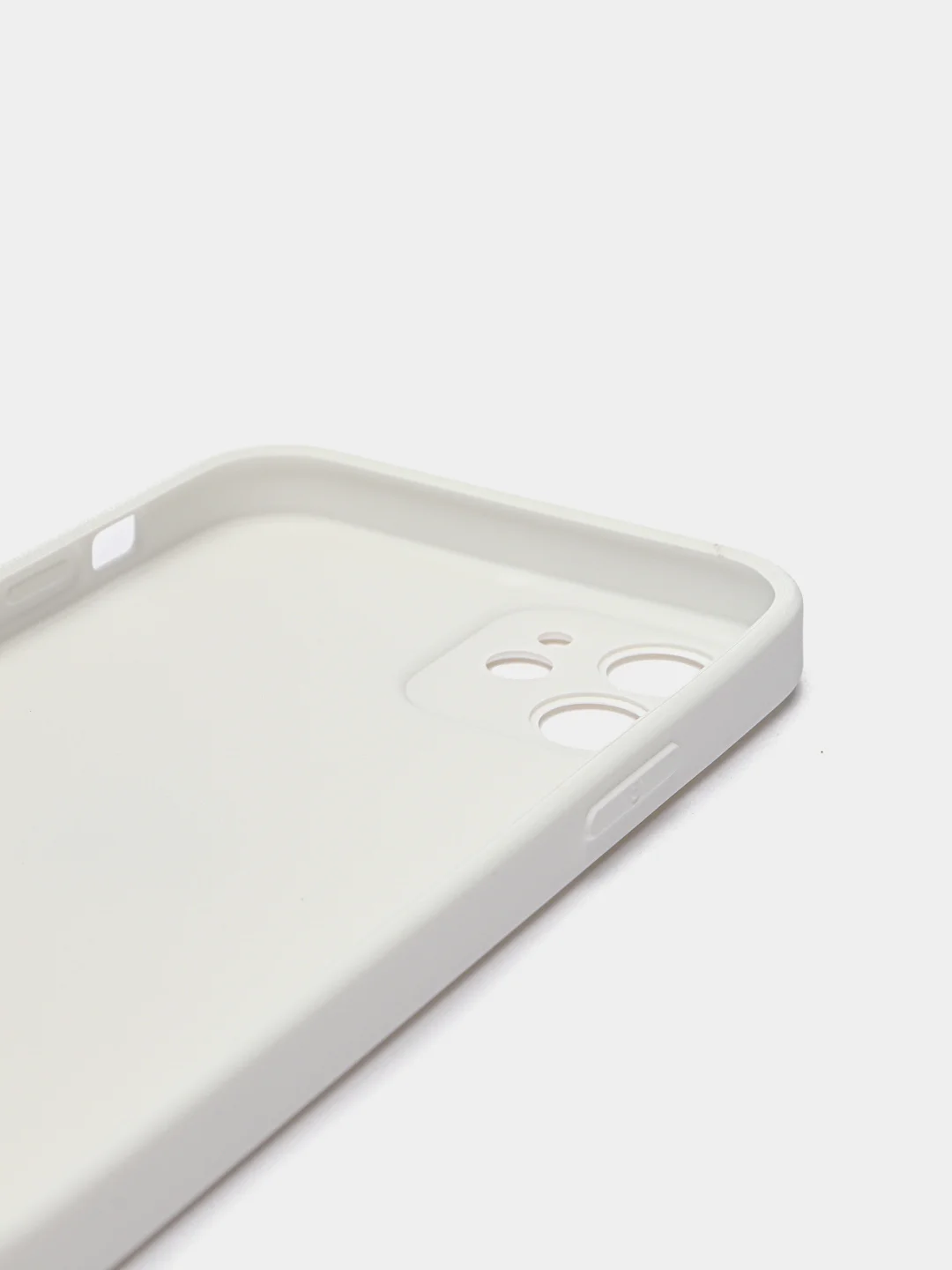 Чехол силиконовый со стеклянной панелью для iPhone 12