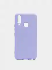 Сиреневый чехол с защитой камеры и бархатом внутри Vivo Y12