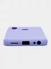 Сиреневый чехол с защитой камеры и бархатом внутри Vivo Y12