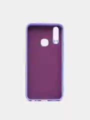 Сиреневый чехол с защитой камеры и бархатом внутри Vivo Y12
