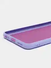 Сиреневый чехол с защитой камеры и бархатом внутри Vivo Y12