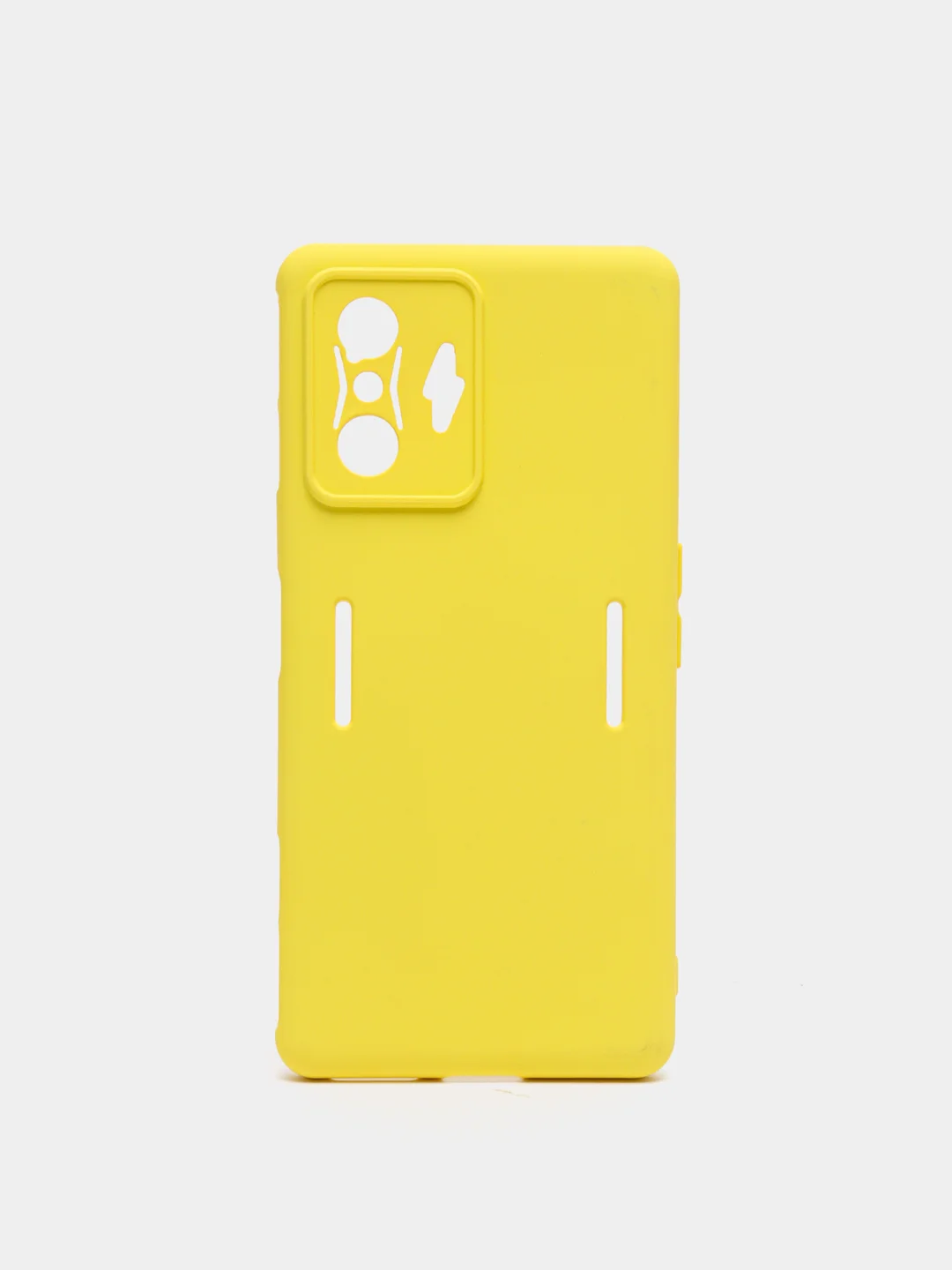 Желтый чехол XIAOMI POCO f4 GT, с защитой камеры и бархатом внутри