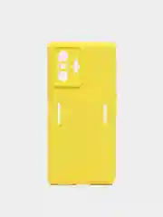 Желтый чехол XIAOMI POCO f4 GT, с защитой камеры и бархатом внутри