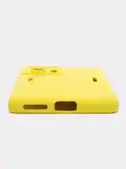 Желтый чехол XIAOMI POCO f4 GT, с защитой камеры и бархатом внутри