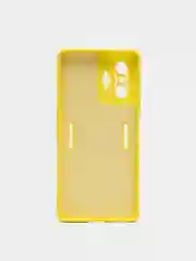 Желтый чехол XIAOMI POCO f4 GT, с защитой камеры и бархатом внутри